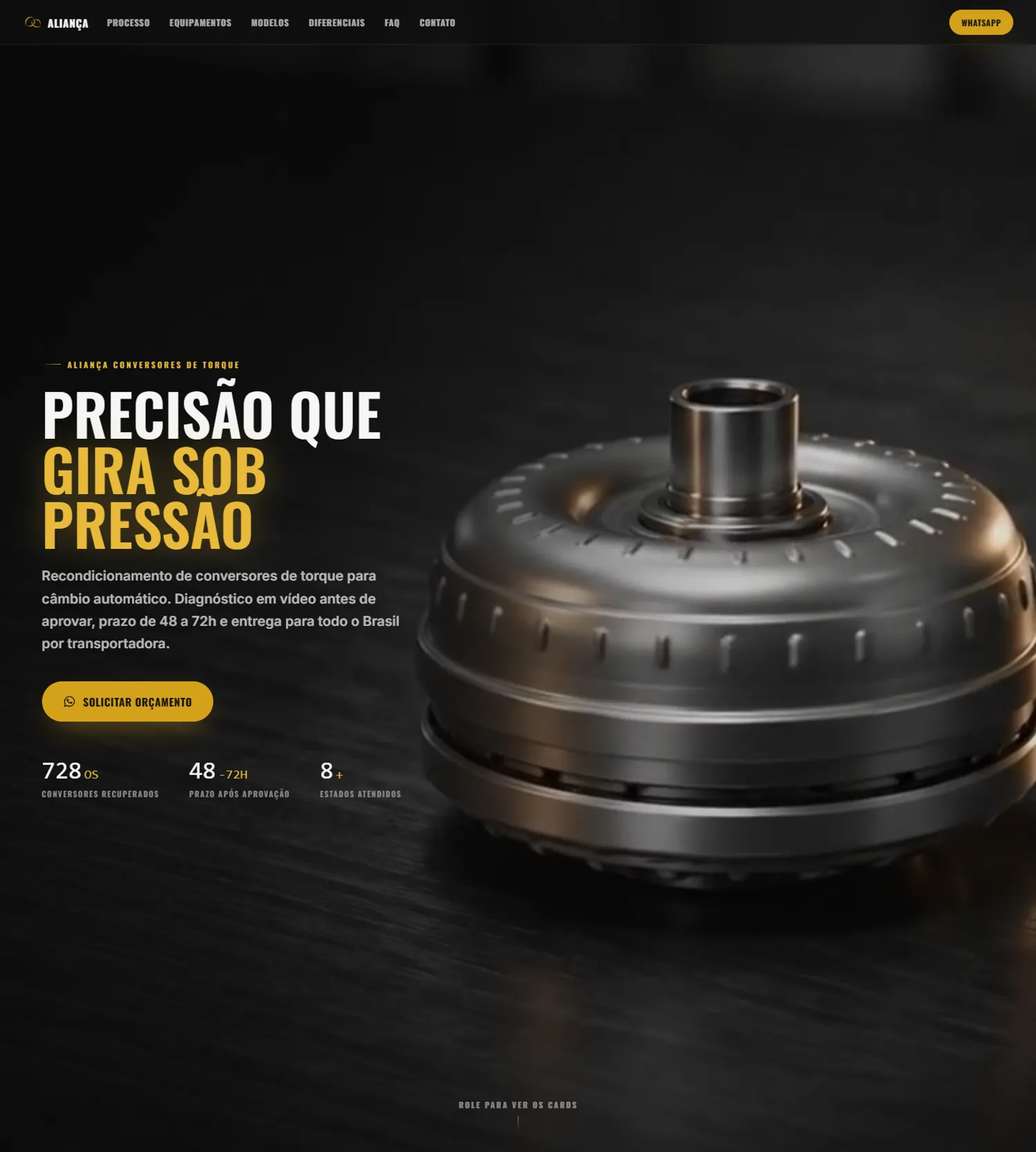 Site da Aliança Conversores de Torque