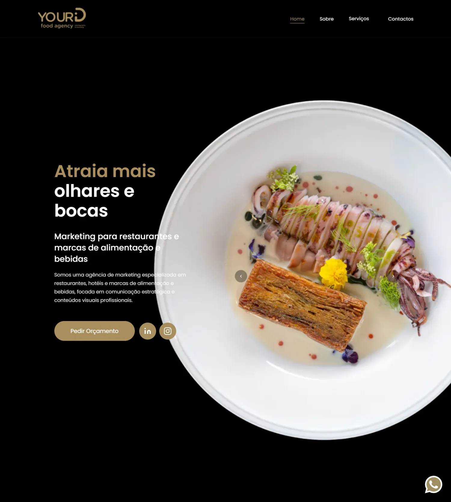 Site da Your ID Food Agency